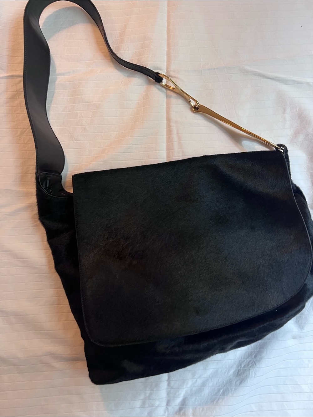 COLLECTORS Runway Gucci by Tom Ford Fall 1996 Black Pony Hair bag 🖤